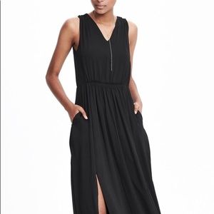 Banana Republic Goddess Maxi, Black, 0P